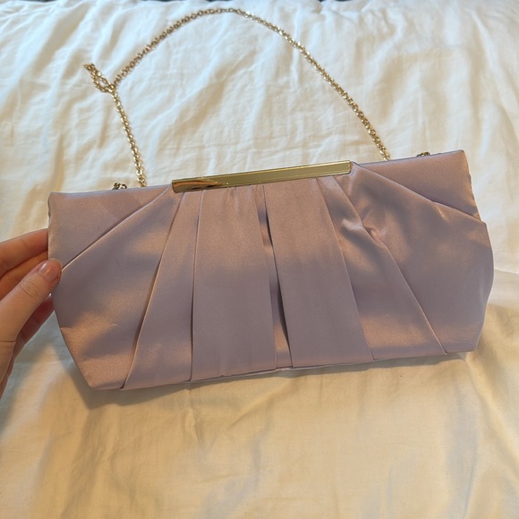Purple clutch shoulder crossbody bag - Picture 4 of 7